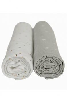 Yappy Grey&White Vystyklų rinkinys
