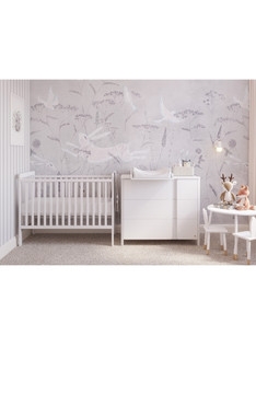 WHITE YappyUno lovytė ir YappyClassic komoda