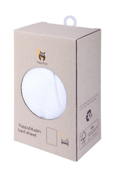 YappyWhite Muslin paklodė 120*60