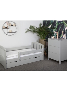 LIGHT GREY YappyLux lova paaugusiam vaikui ir YappyMini komoda